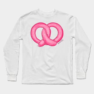 Pretzel in PINK Long Sleeve T-Shirt